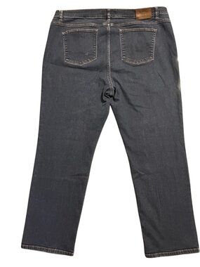 Lauren Jeans Co Ralph Lauren Dark Wash Straight Leg Jeans 18W High Rise Stretch